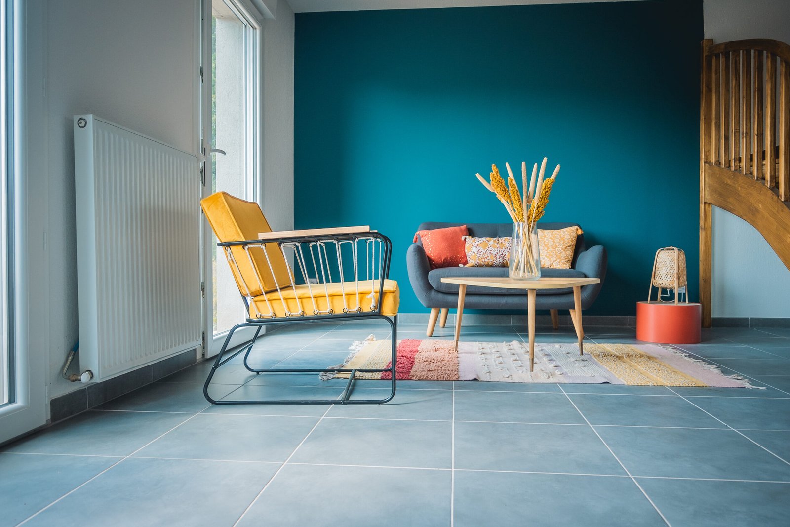 Freshly painted modern interior