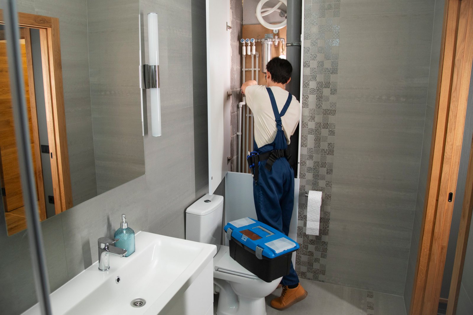 Modern bathroom renovation