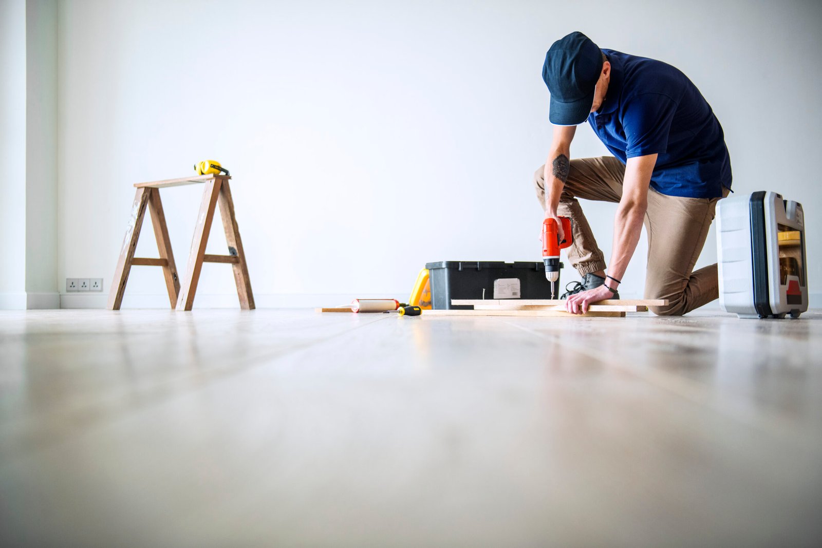 Hardwood flooring installation