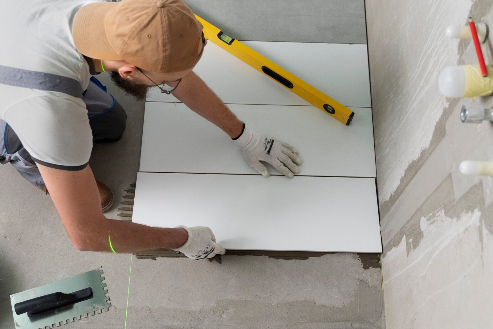 Precision tiling work